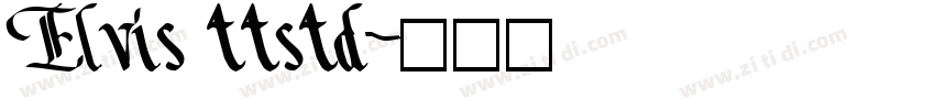 Elvis ttstd字体转换